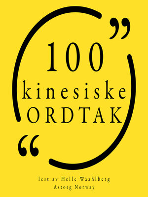cover image of 100 kinesiske ordtak